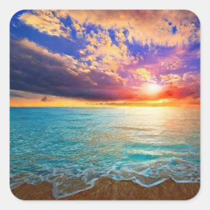 Beautiful Sea Square Sticker