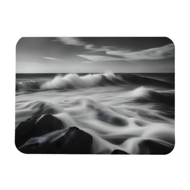 Beautiful sea waves magnet (Horizontal)