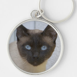 Beautiful Seal Point Siamese Cat Keychain