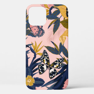 Beautiful seamless artistic sweet tropical pattern iPhone 12 case