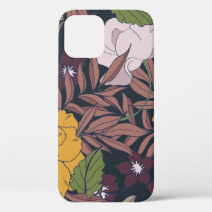 Beautiful seamless floral pattern background. iPhone 12 case