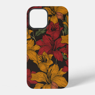 Beautiful seamless floral pattern background. Trop iPhone 12 Case