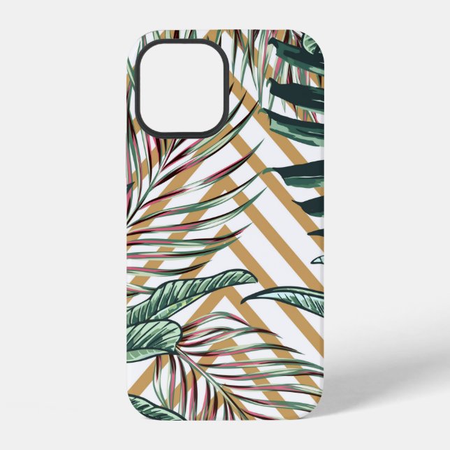 Beautiful seamless floral pattern background with  iPhone case (Back)