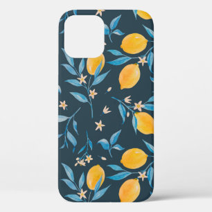 Beautiful seamless pattern with hand drawn waterco iPhone 12 case