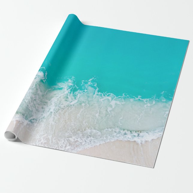 Beautiful Seascape Wrapping Paper (Unrolled)