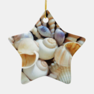 Beautiful Seashells, Summer, Beach, Shells Ceramic Ornament
