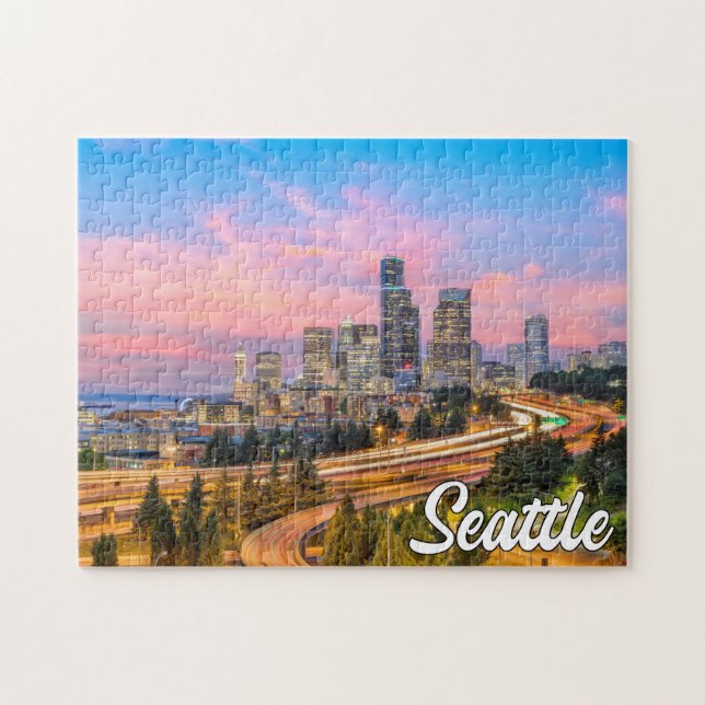 Beautiful Seattle, Washington Jigsaw Puzzle (Horizontal)
