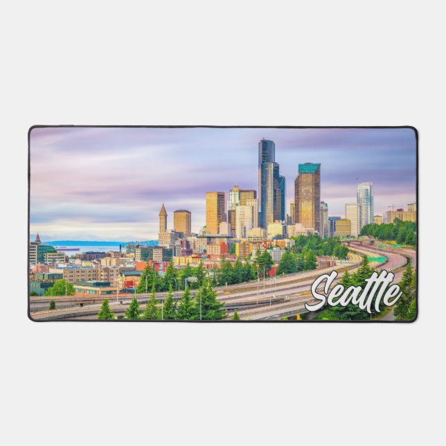 Beautiful Seattle, Washington, USA Desk Mat (Front)
