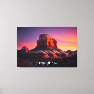 Beautiful Sedona Arizona Red Rocks Landscape Art C Canvas Print