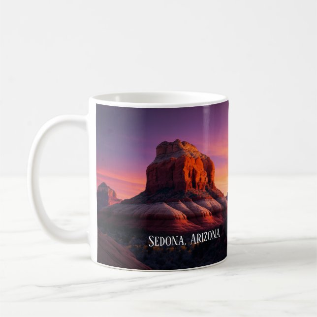 Beautiful Sedona Arizona Red Rocks Landscape Art Coffee Mug (Left)