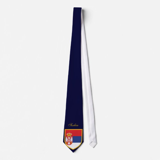 Beautiful Serbia Flag Tie (Front)