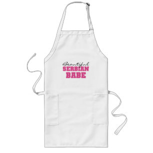 Beautiful Serbian Babe Long Apron