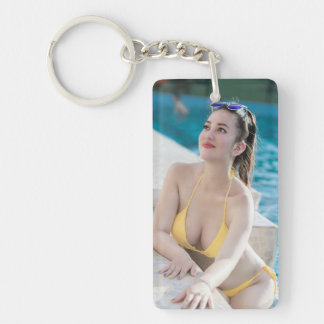 Beautiful Sexy Hot Model Photo Key Chain