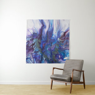 Beautiful shades of Blue Acrylic Art Tapestry