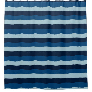  Beautiful Shades of Blue in Large Stripes     