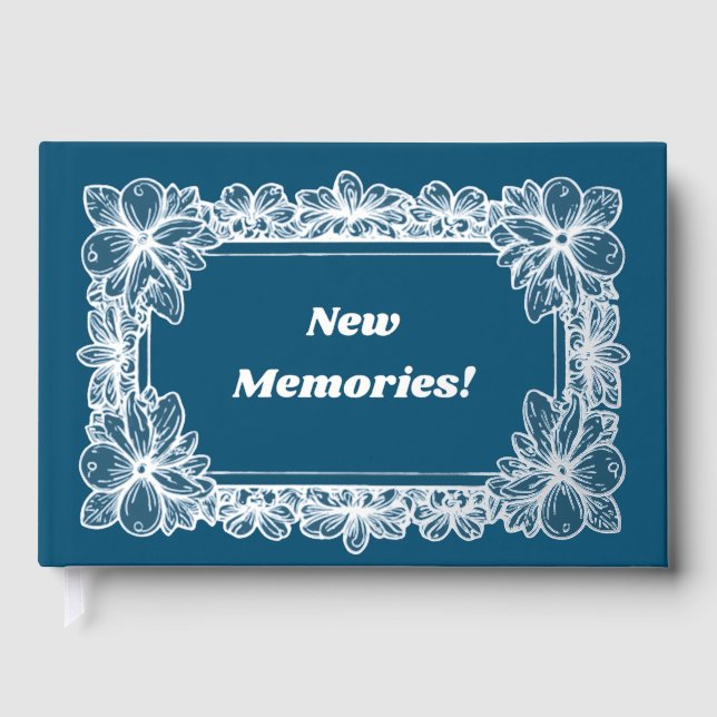 Beautiful silver foil photo/guest book (Front)