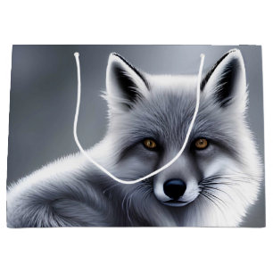 Beautiful Silver Fox Large Gift Bag