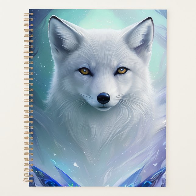 Beautiful Silver Fox Planner (Front)