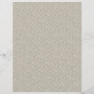 Beautiful Silver Grey Leaf Scrapbook Paper