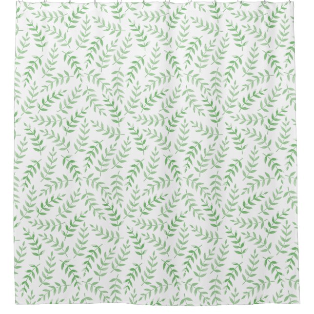 Beautiful Simple Green Leaves Endless Pattern (Front)