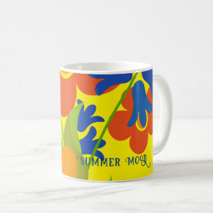 Beautiful simple summer floral design coffee mug