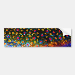 "Beautiful Skin, Brook Trout" by James Lady Bumper Sticker