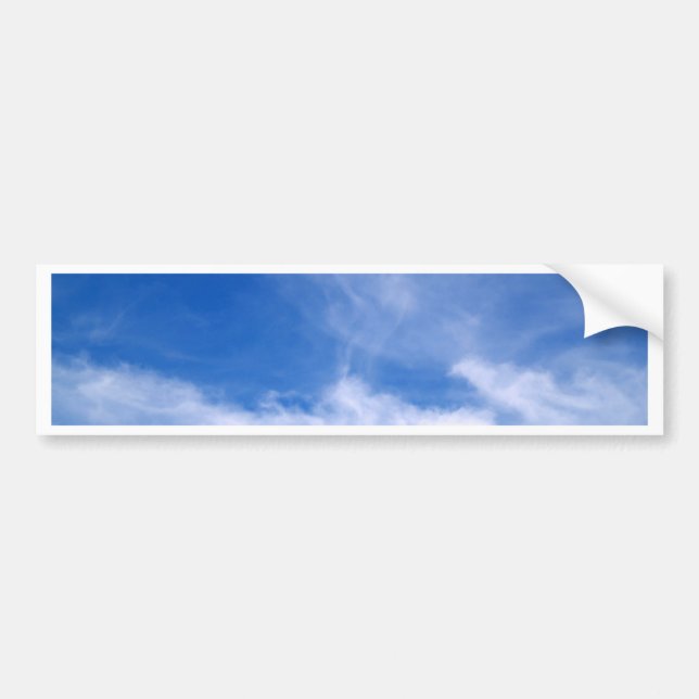 beautiful sky  and  cloud bumper sticker (Front)