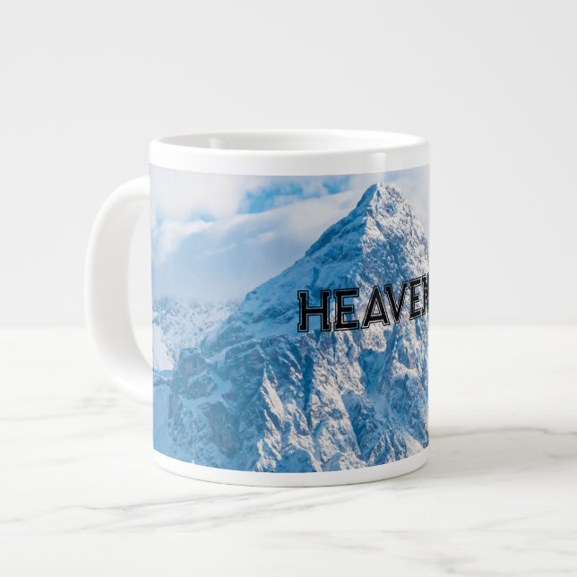 Beautiful Sky Blue Colour Image Text Specialty Mug (Front Left)