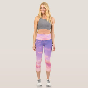 Beautiful sky capri leggings