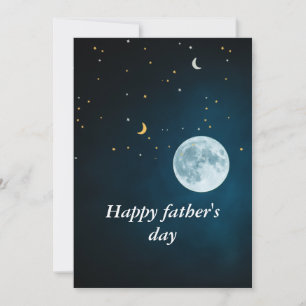 Beautiful sky Happy father's day  Holiday Card