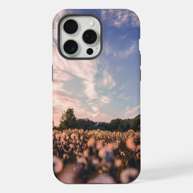 beautiful sky over the plain iPhone case (Back)