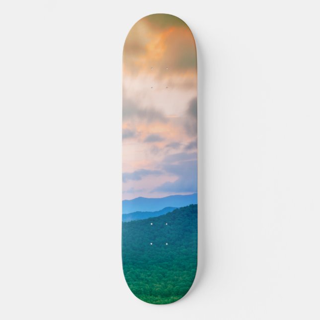 Beautiful sky,red clouds skateboard (Front)