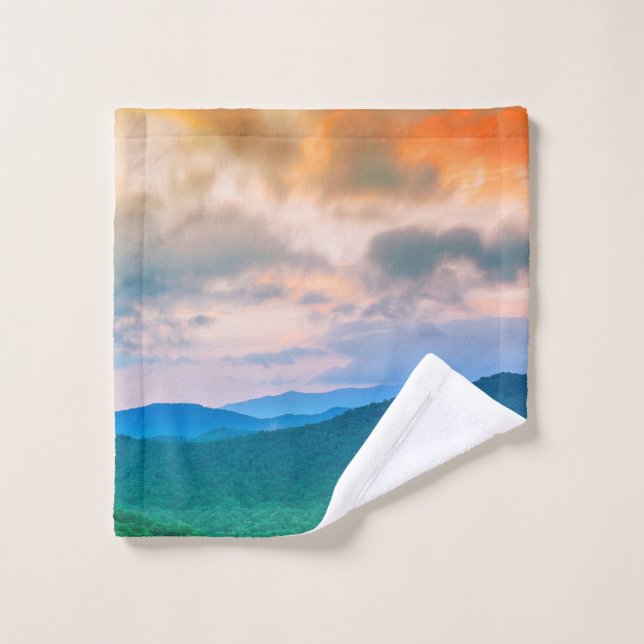 Beautiful sky,red clouds wash cloth (Wash Cloth)