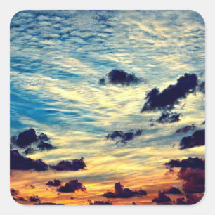 Beautiful Sky Square Sticker