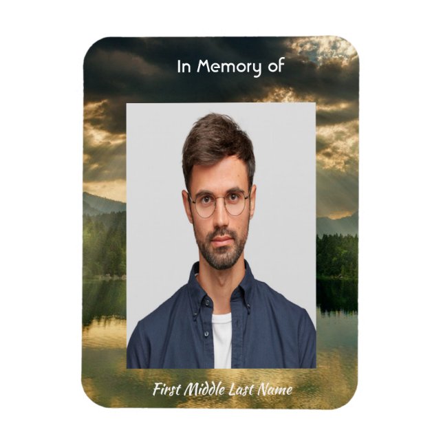 Beautiful Sky Sun Scripture Memorial Keepsake  Magnet (Vertical)