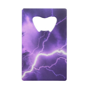 beautiful sky, thunder credit card bottle opener