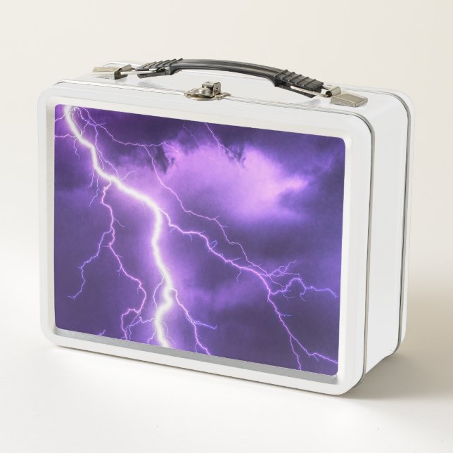 beautiful sky, thunder metal lunch box (Front)
