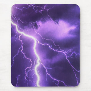 beautiful sky, thunder mouse pad