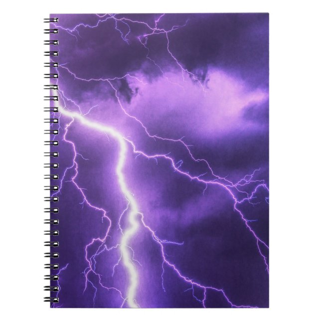 beautiful sky, thunder notebook (Front)