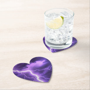 beautiful sky, thunder paper coaster