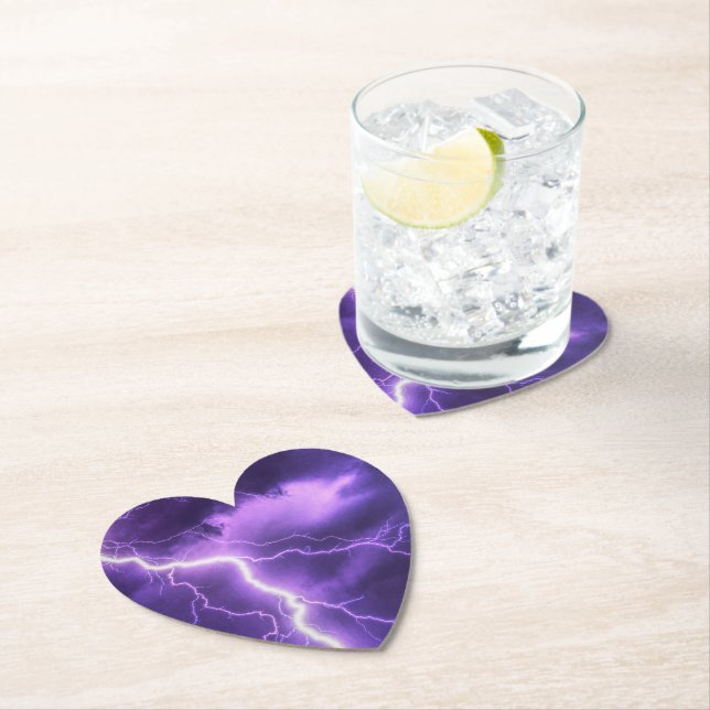 beautiful sky, thunder paper coaster (Insitu)