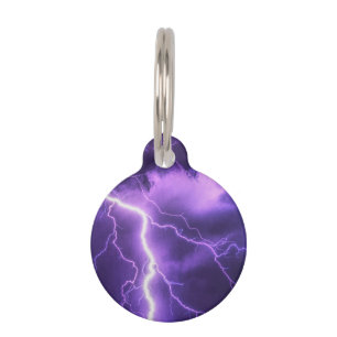 beautiful sky, thunder pet tag
