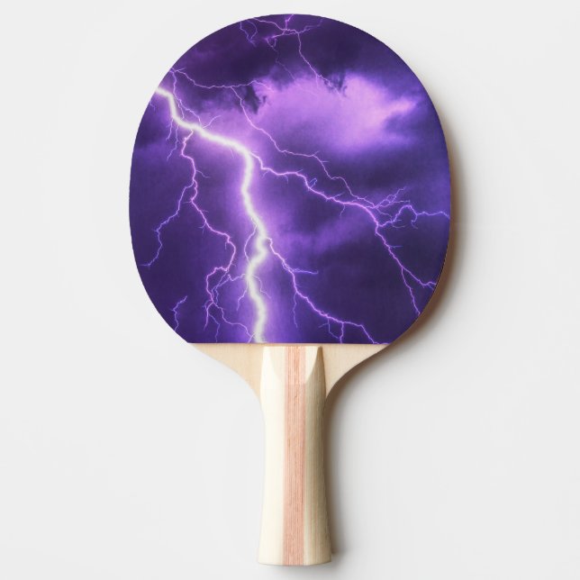 beautiful sky, thunder ping pong paddle (Front)