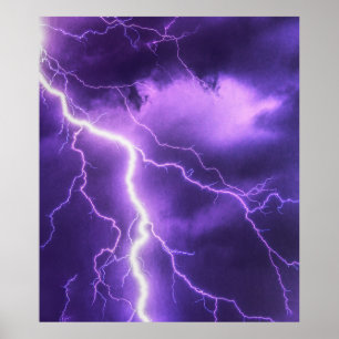 beautiful sky, thunder poster