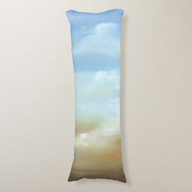 Beautiful Skyscape with Fluffy Clouds Body Pillow (Front Vertical)