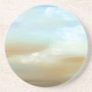Beautiful Skyscape with Fluffy Clouds Coaster