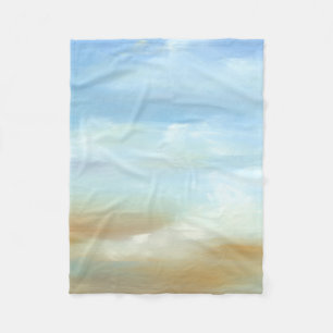 Beautiful Skyscape with Fluffy Clouds Fleece Blanket