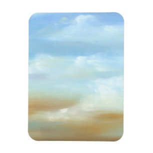 Beautiful Skyscape with Fluffy Clouds Magnet
