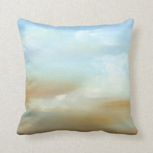 Beautiful Skyscape with Fluffy Clouds Throw Pillow