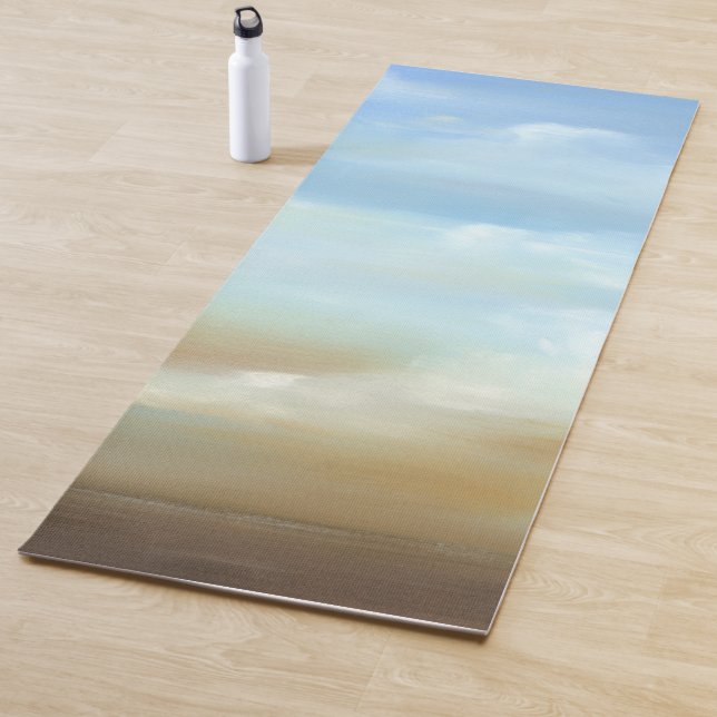 Beautiful Skyscape with Fluffy Clouds Yoga Mat (In Situ)